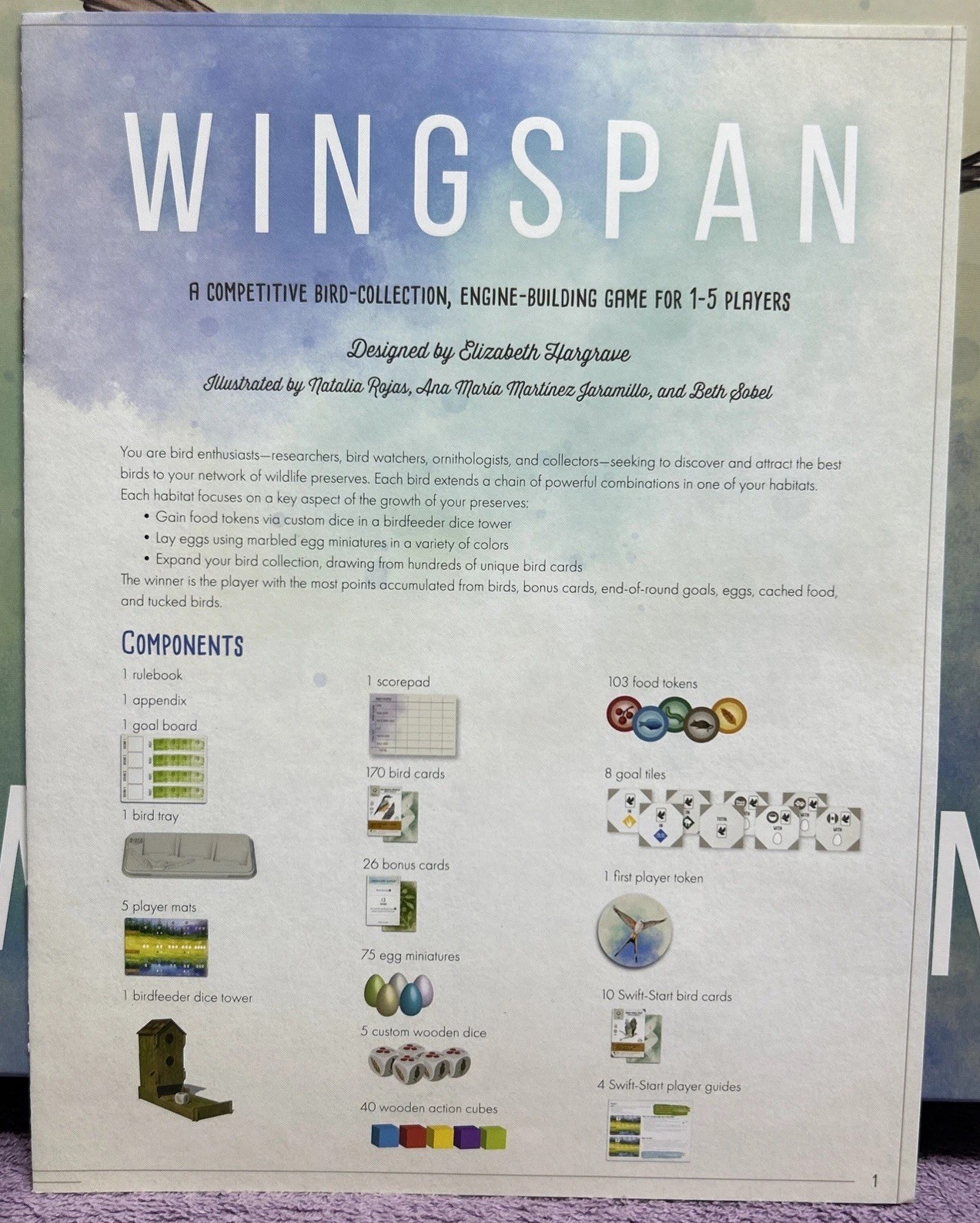 Wingspan 2nd Edition Stonemaier Games Board Game NEW Bird Collection 1-5 players