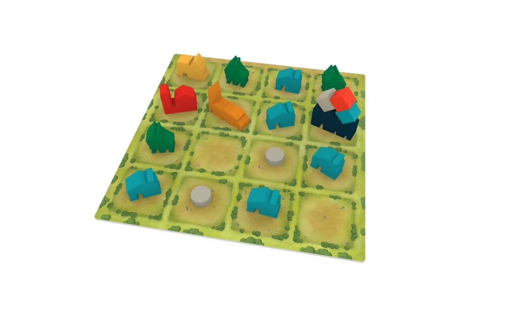You Are the Mayor Award Winning Tabletop Game for Multi Color Spatial Puzzle