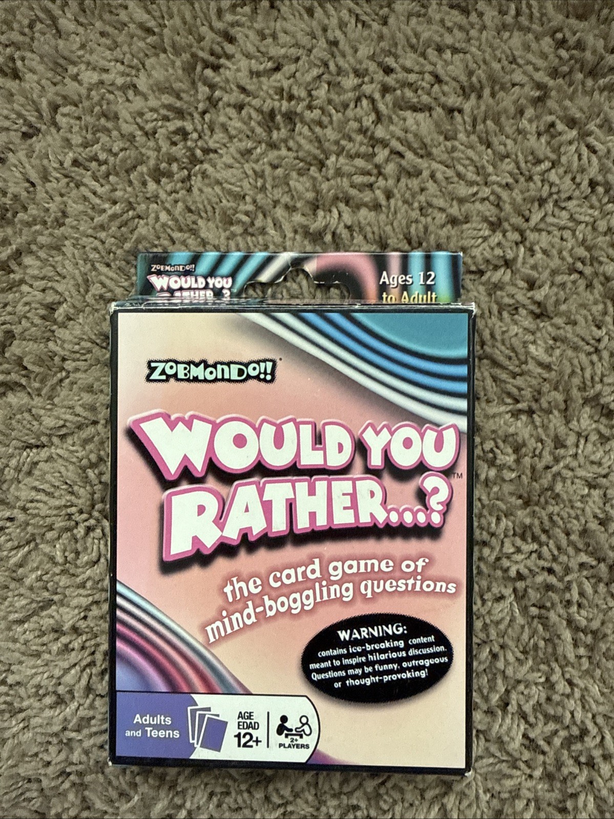Would You Rather….? Card Game by Zobmondo!! Adults and Teens Edition Complete