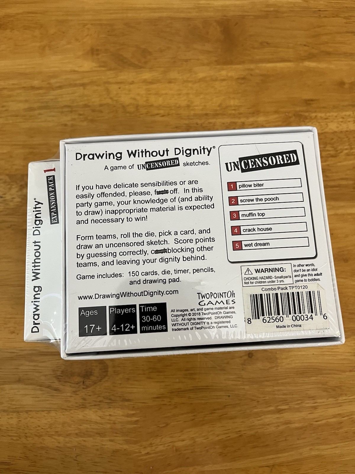 Drawing Without Dignity & Expansion Pack 1 COMBO PACK: Fun adult party game