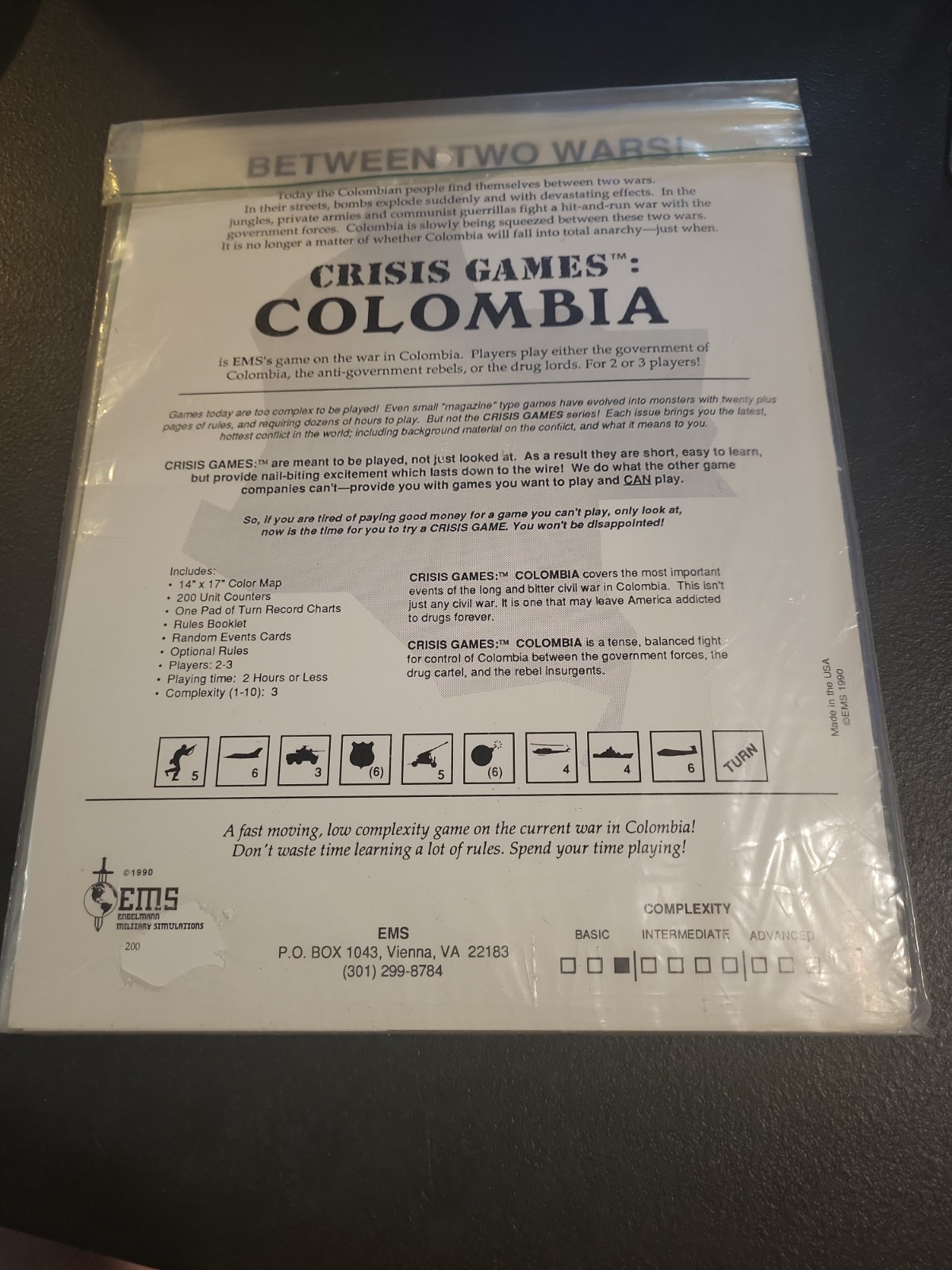 Engelmann Military Wargame Crisis Games – Colombia Bag New