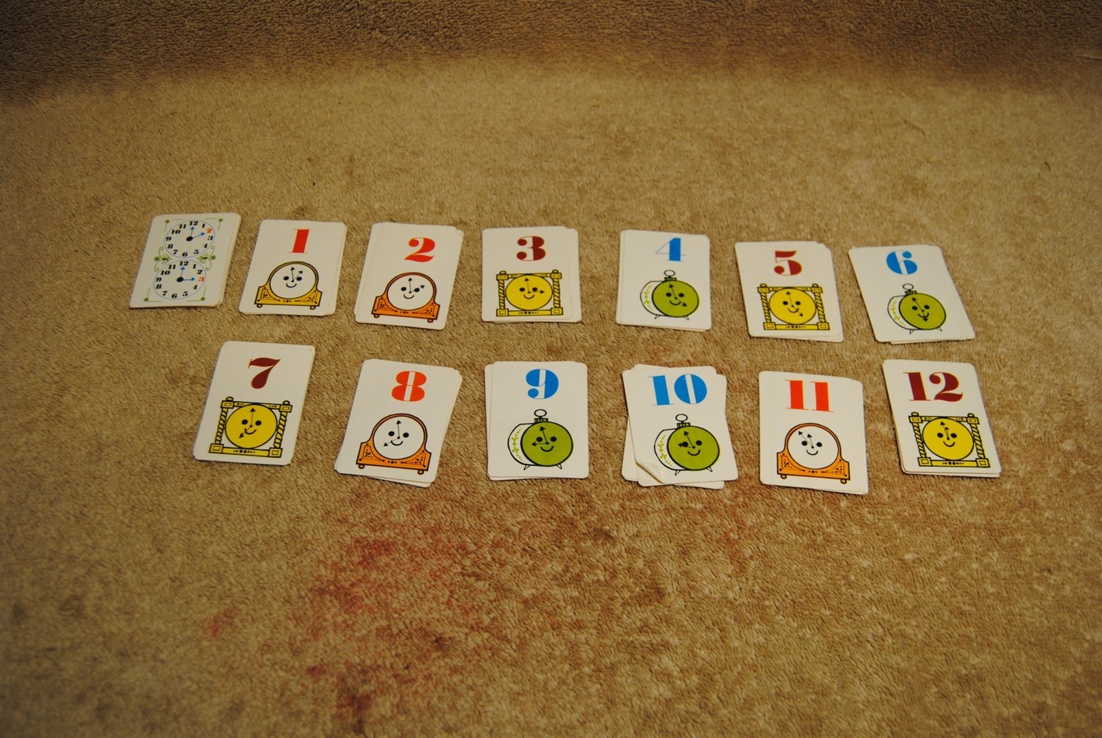 Vintage Around the Clock Solitaire Game Complete 1970 Edu-Game No.144