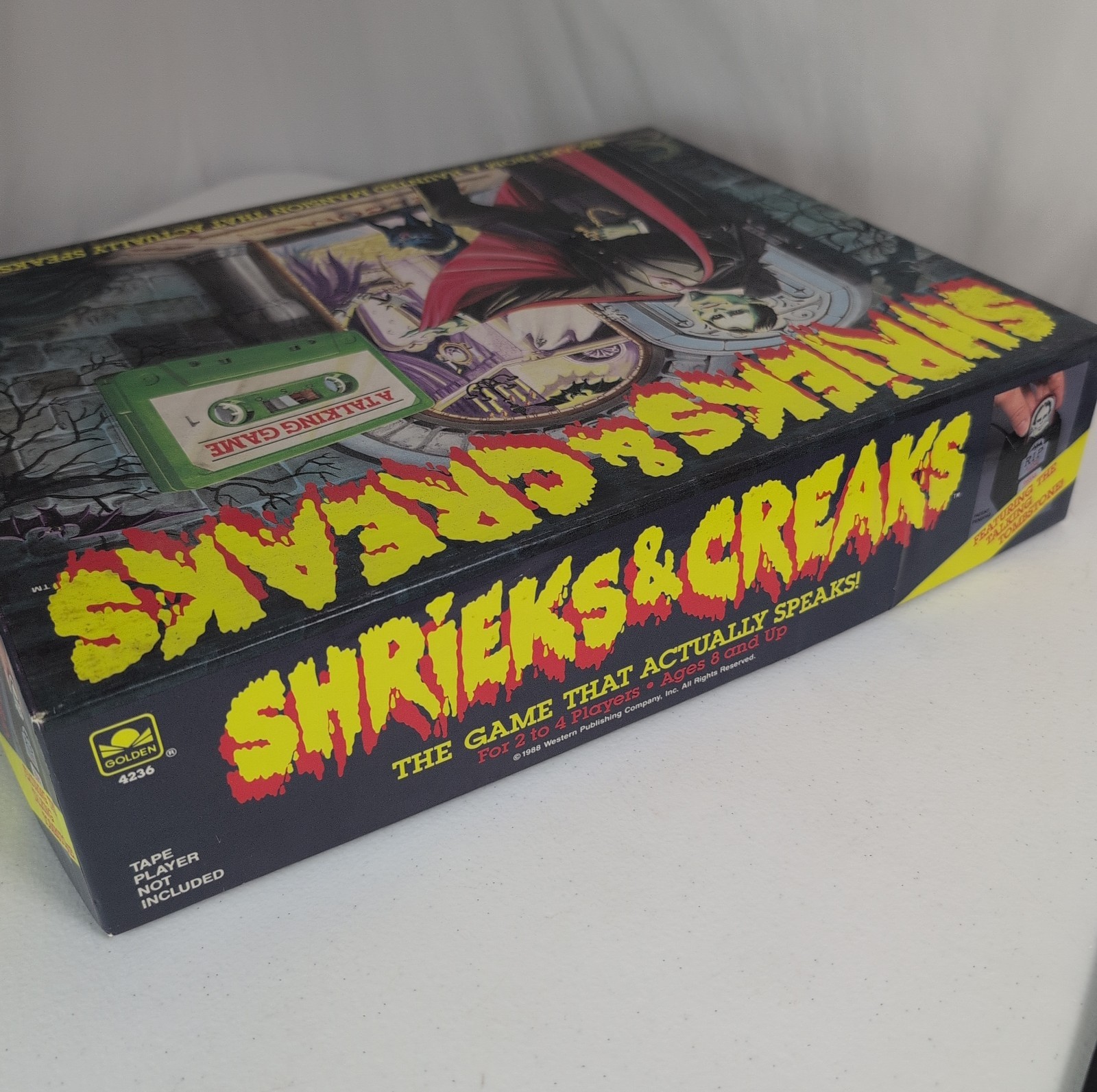 Vintage Shrieks & Creaks 1988 A Talking Horror Golden Board Game RARE Complete