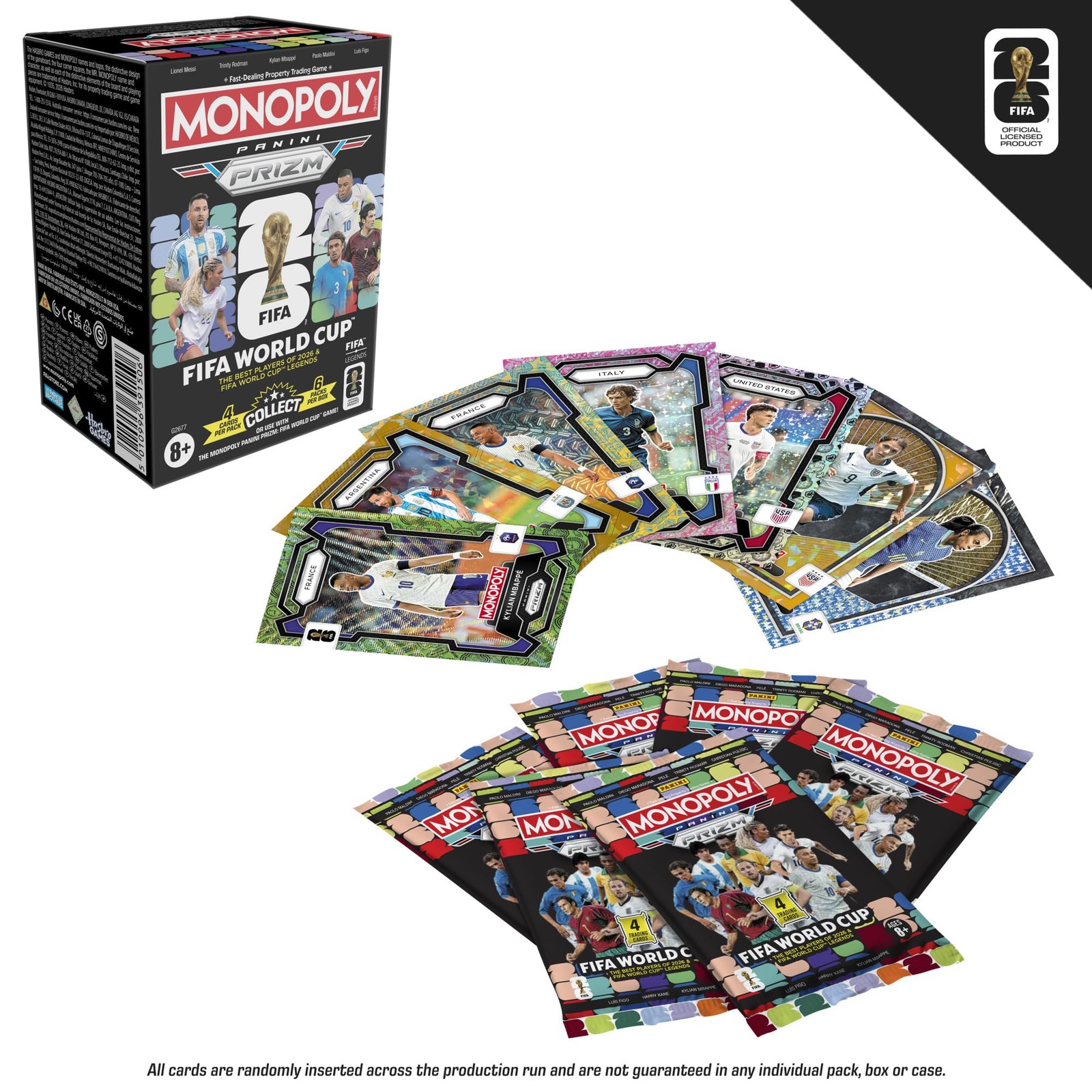 Monopoly Panini Prizm Fifa World Cup Trading Cards Booster Stars And Fifa World
