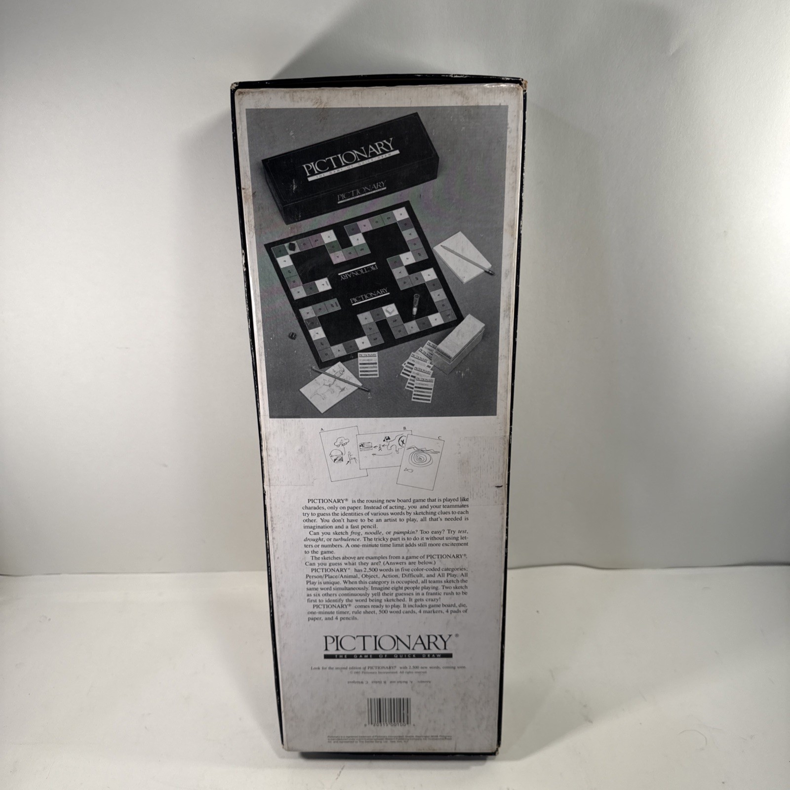 1985 Pictionary 1st Edition Charades Game Complete in Very Good Cond FREE SHIP