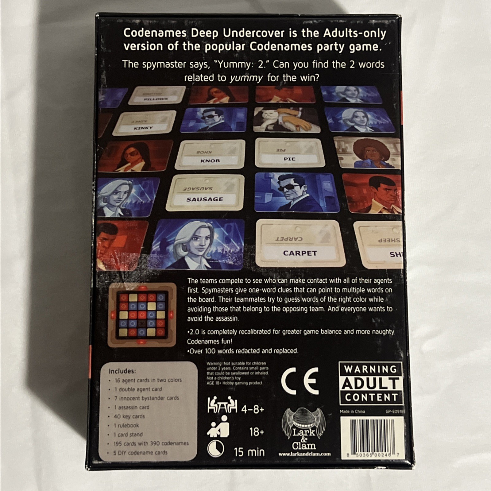 Codenames Deep Undercover 2.0 complete