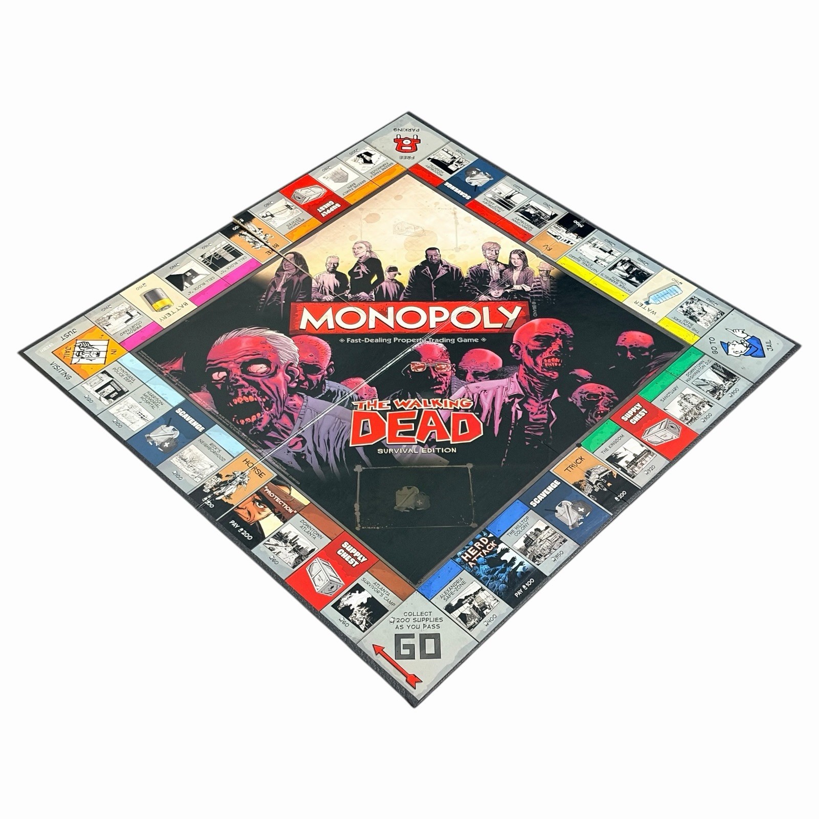 The Walking Dead Monopoly Survival Edition TWD Complete Excellent Condition