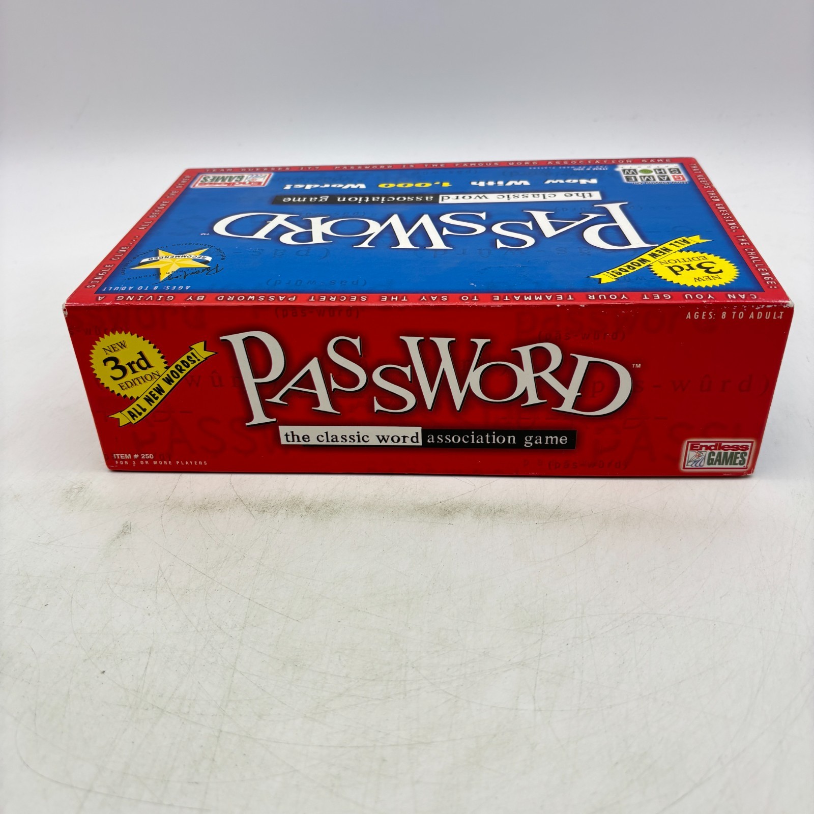 Password 3rd Edition COMPLETE Endless Games 2001 Word Association Party Family