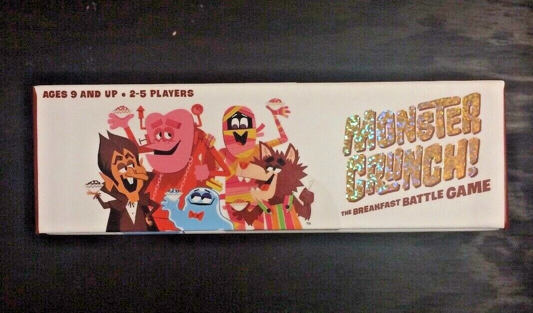 General Mills Cereal Monster Crunch! Breakfast Battle Game Boo Berry + Ad Icons