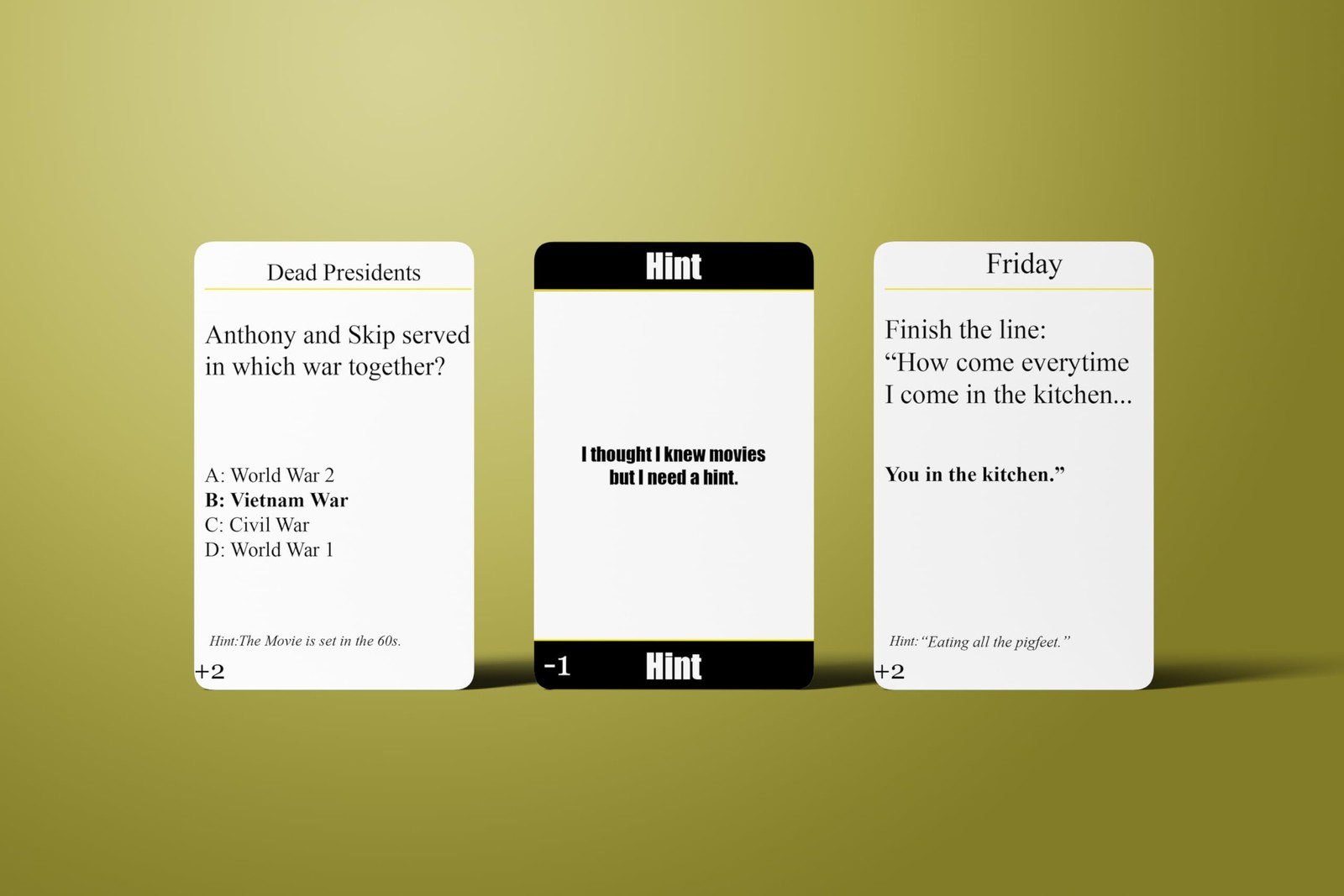 Role Call: Blackbuster Edition – Movie Trivia Game for Adults, Black Culture …