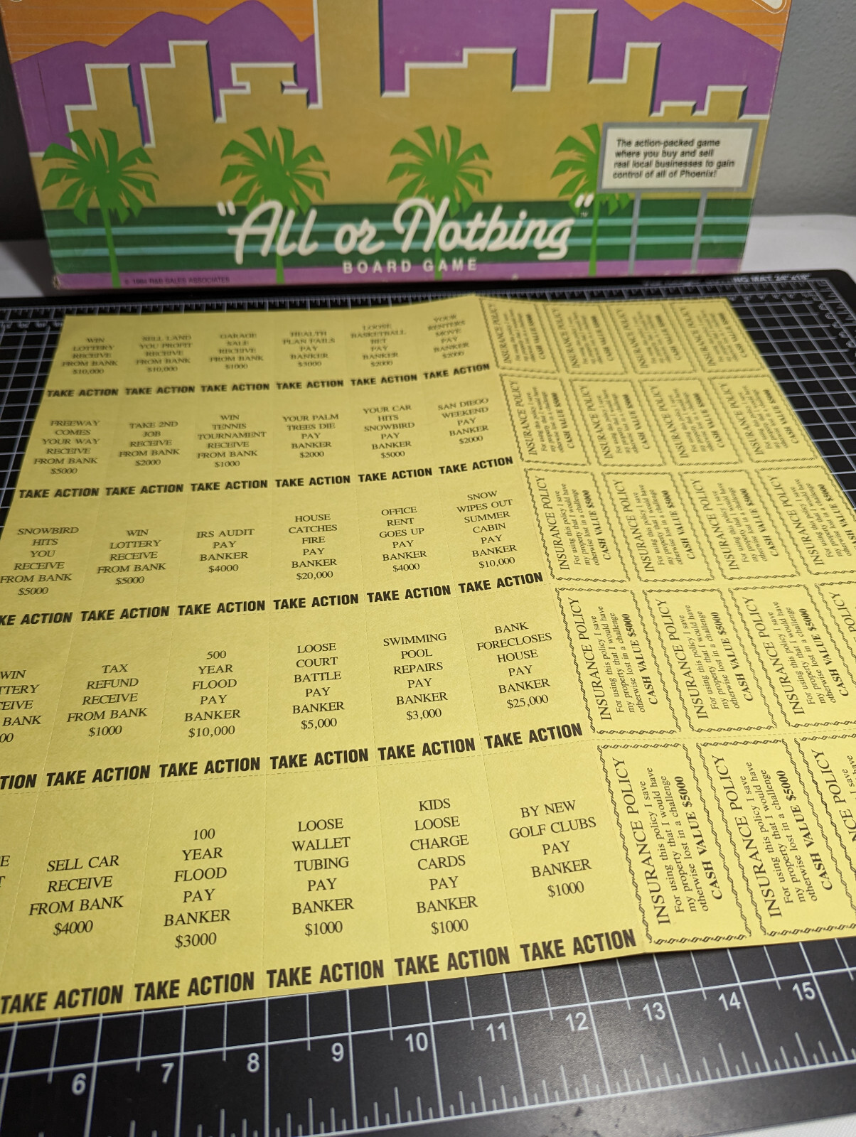 1984 All or Nothing PHOENIX Edition Complete Board Game New Nostalgia