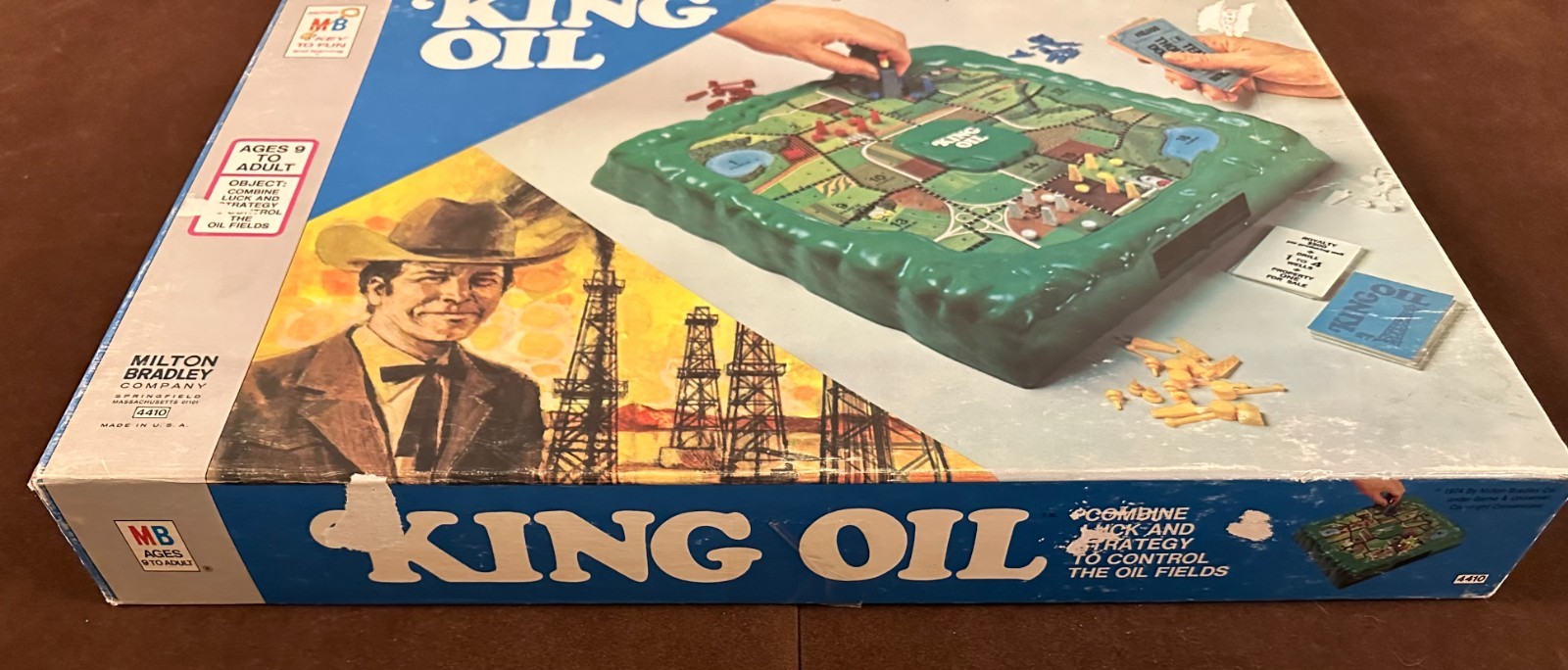 King Oil Board Game Milton Bradley 1974 Complete Vintage
