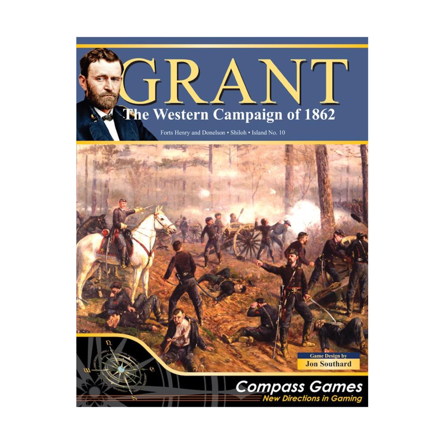 Compass Civil War Wargame Grant – The Western Campaign of 1862 Box VG+/NM