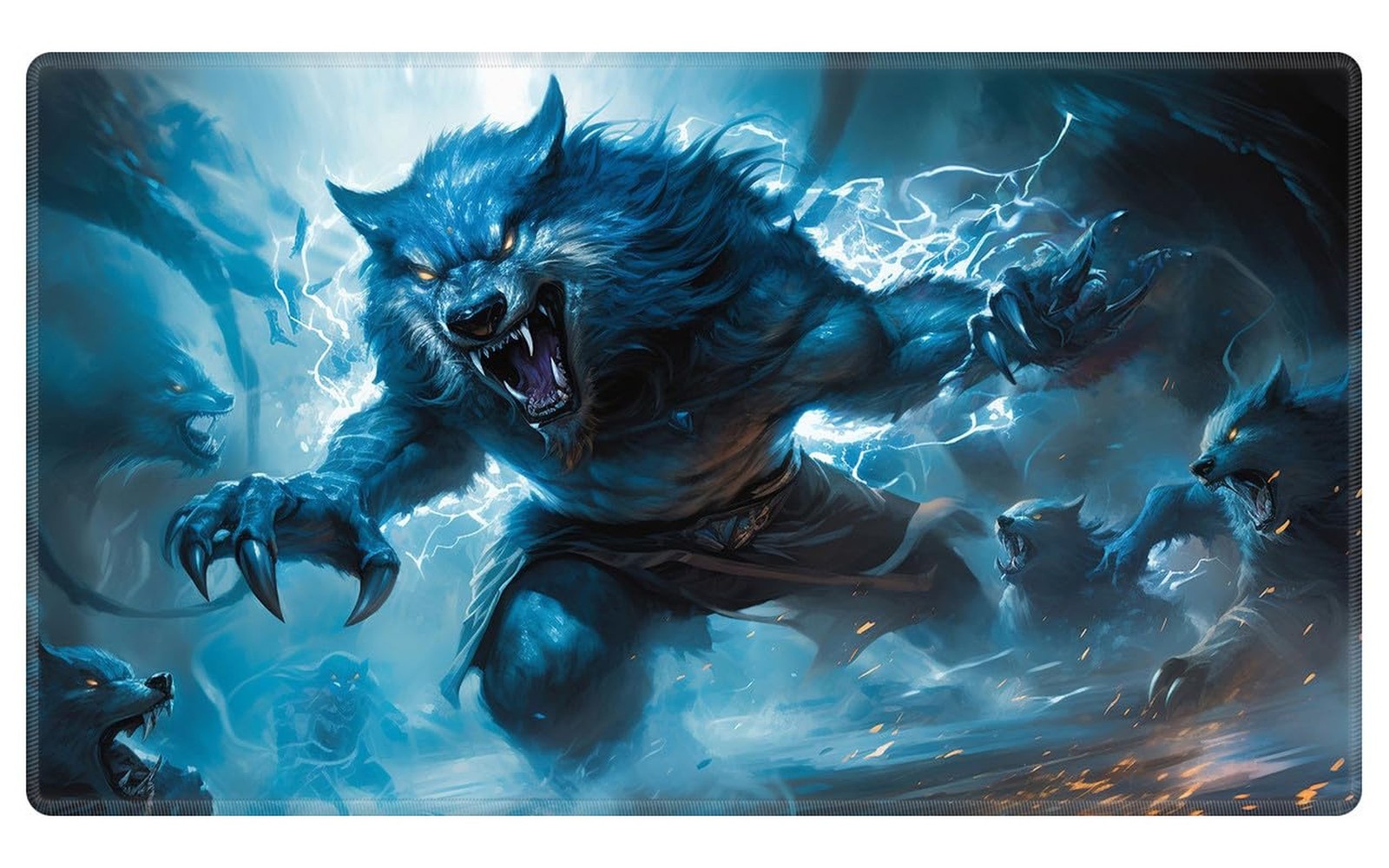Playmat 24″ x 14″ Game Mats Tabletop Magic for MTG Cards, Trading Card Game P…