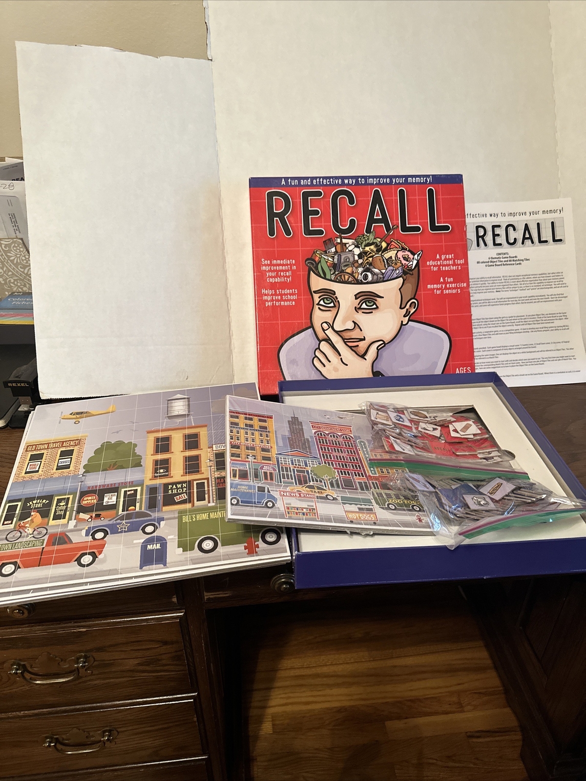 Recall Award-winning The Fun and Effective Memory Improvement Game. Pre Owned