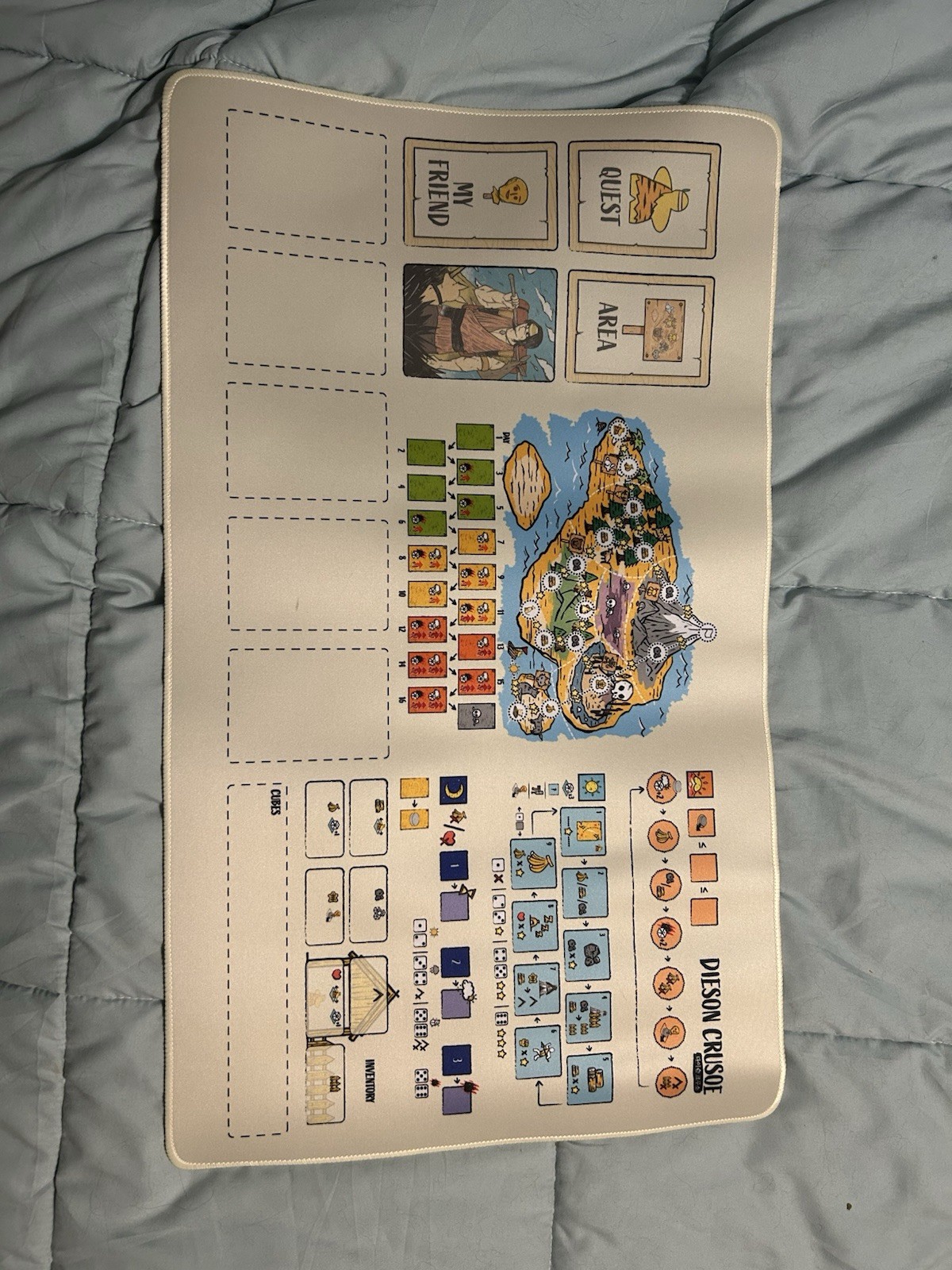 Dieson Crusoe Playmat, Solo Game of the Month Best with One 1