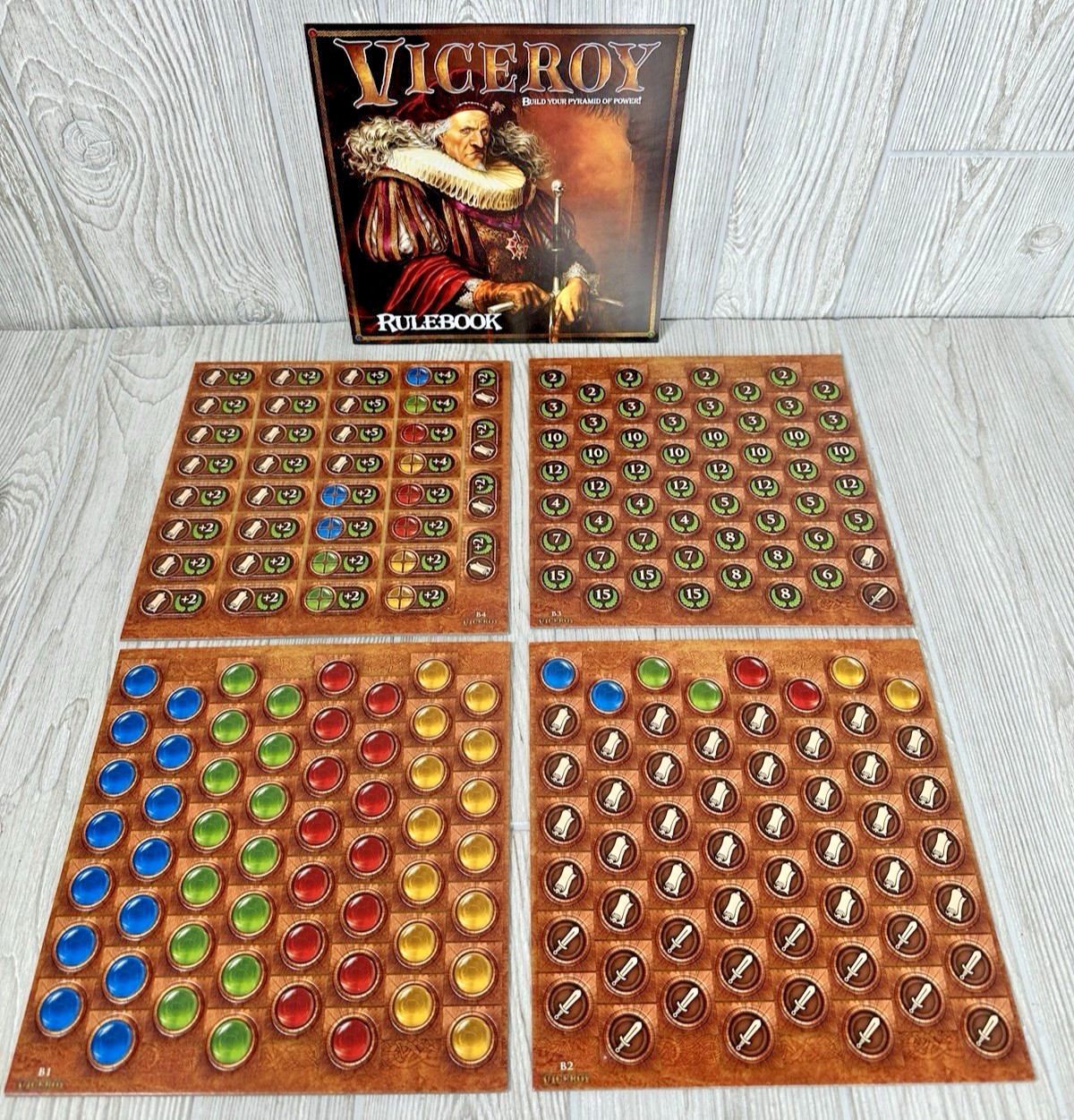 Viceroy Board Game Hobby World Unpunched Cards Sealed Cards Strategy COMPLETE