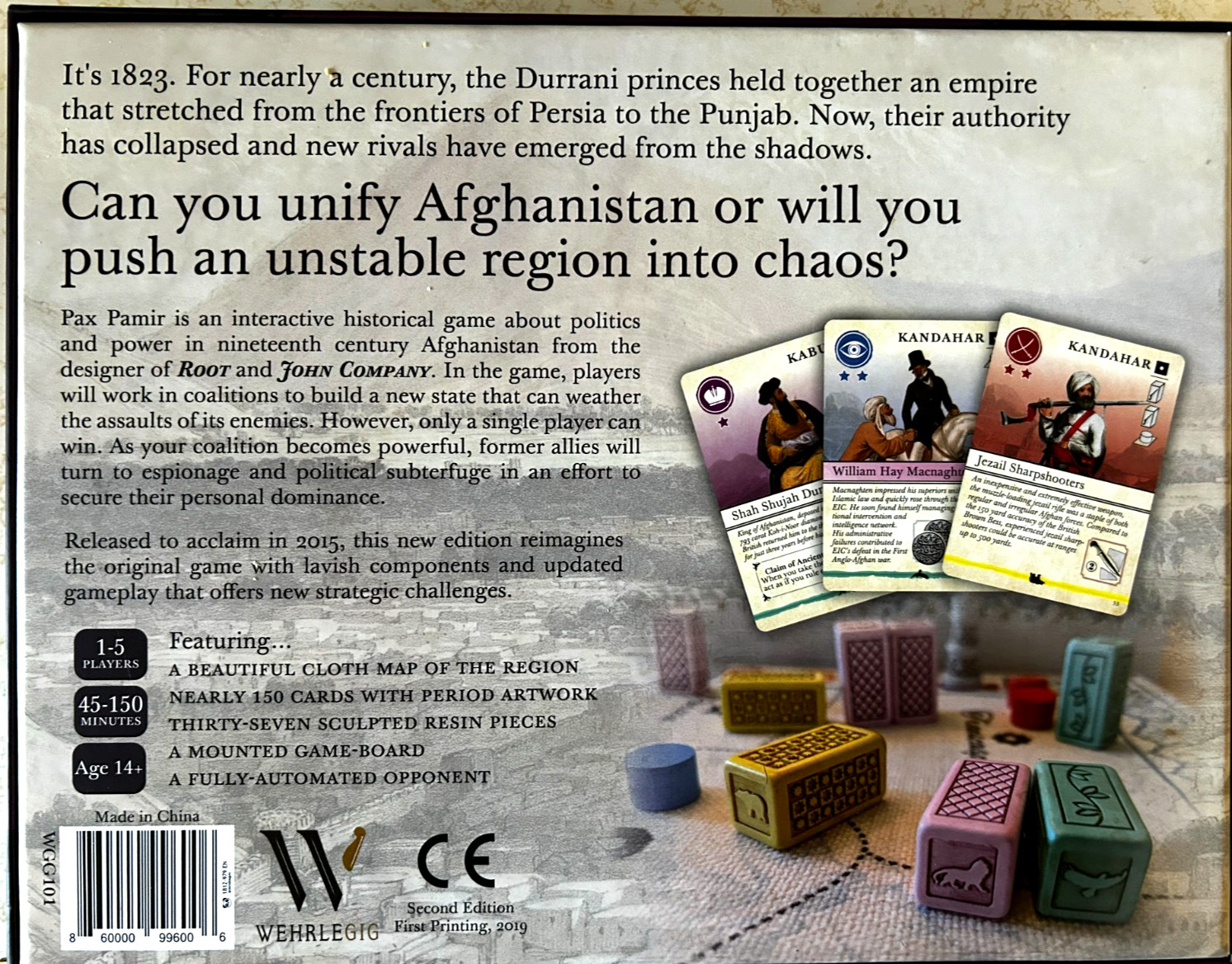 Pax Pamir Second Edition, First Printing. Open Box But Unused.