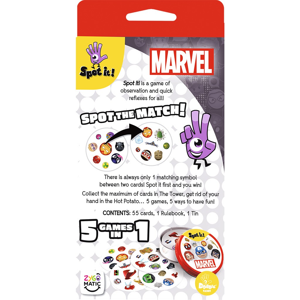 Zygomatic: Spot it! Marvel Emoji – Marvel Themed Matching Game