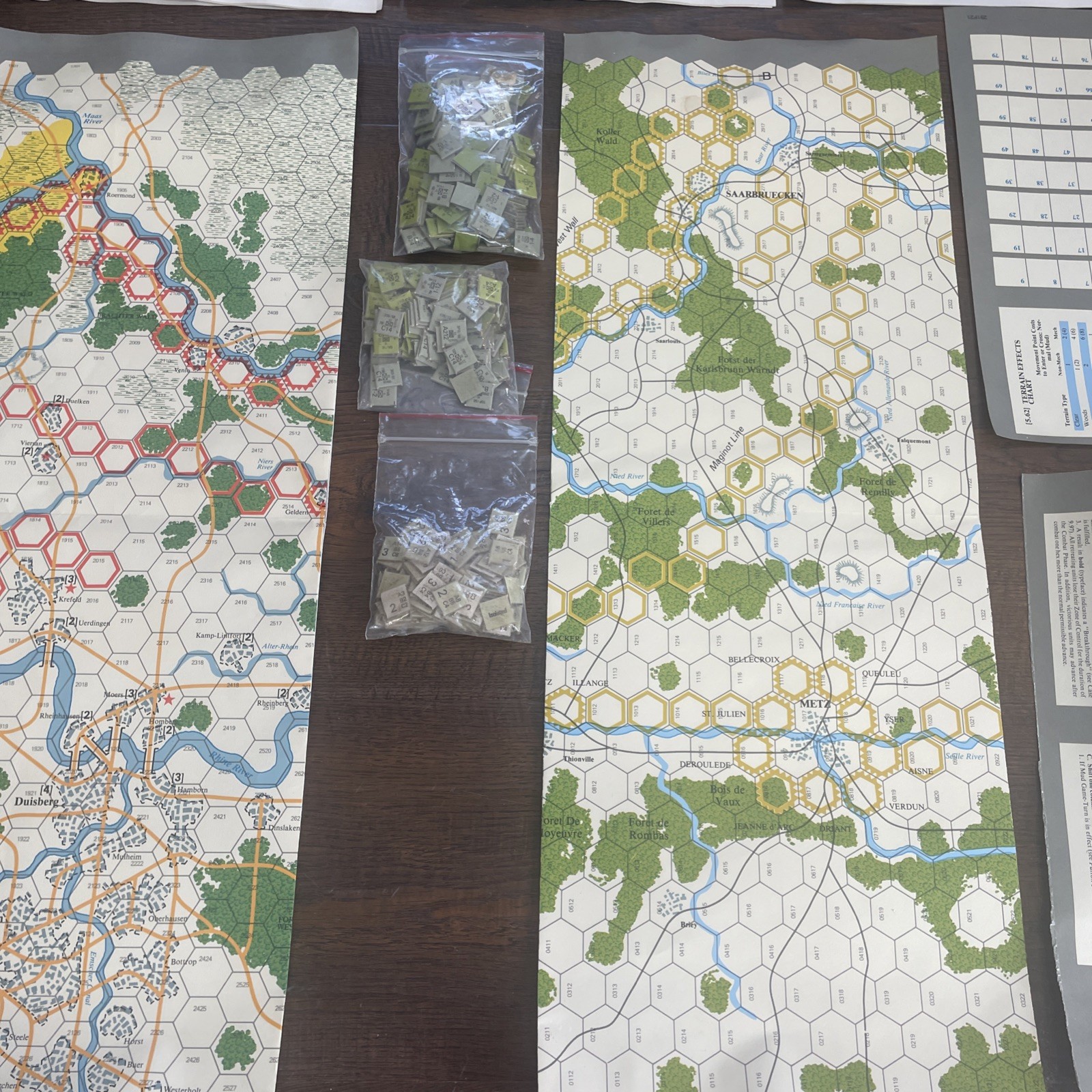 SPI War Game 1979 VICTORY IN THE WEST OPERATION GRENADE vol 1& 2 no box