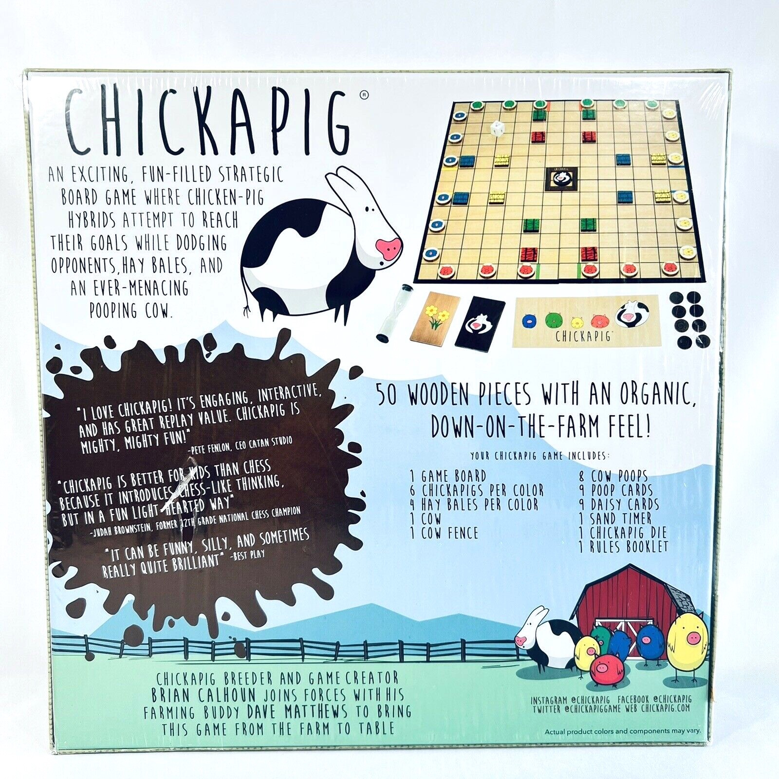 SEALED Chickapig Strategic Board Game Family Friendly For 2-4 Players Kids READ