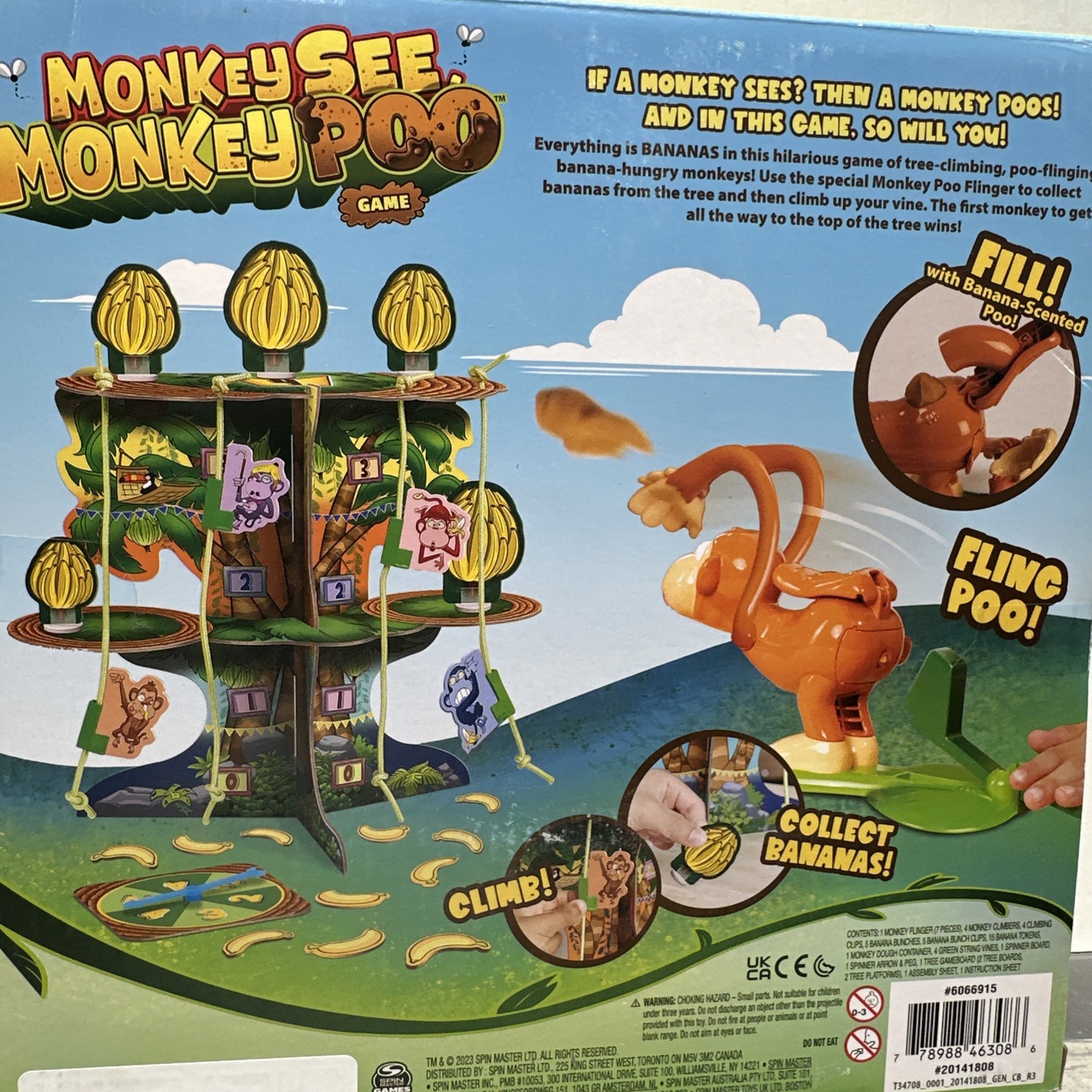 New! Monkey See, Monkey Poo Children’s Game Spin Master Games {85}