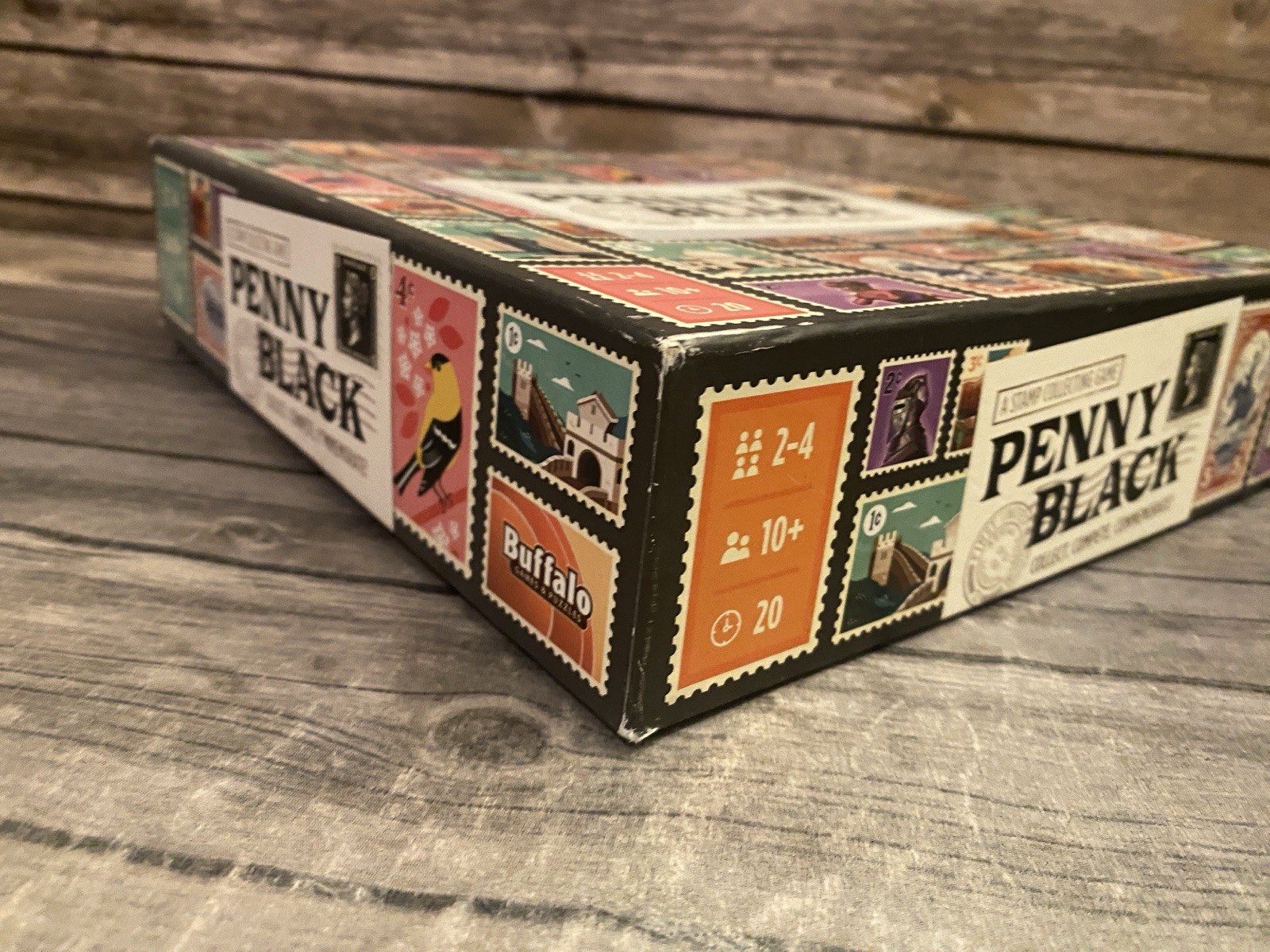 Penny Black Stamp Collecting Board Game Buffalo Games Complete Game