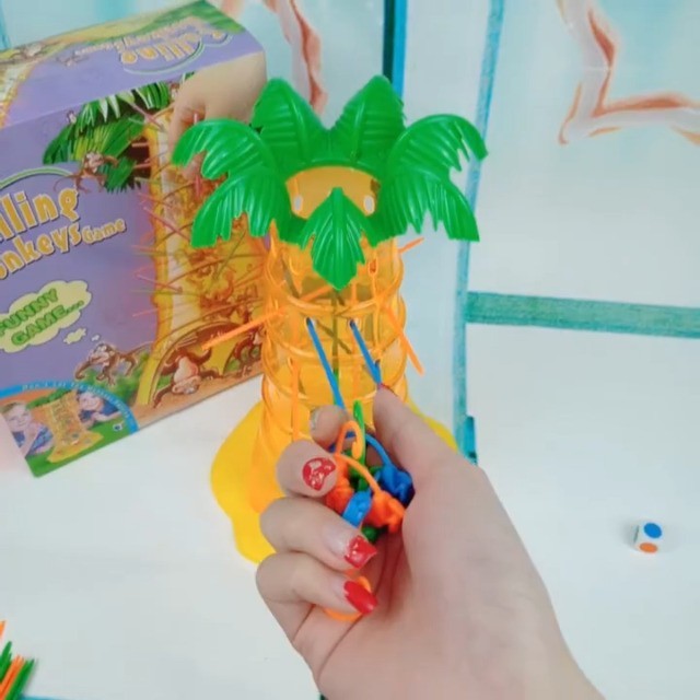 Interactive Parent-Child Tabletop Game – Monkey Climbing Tree Educational Fun To