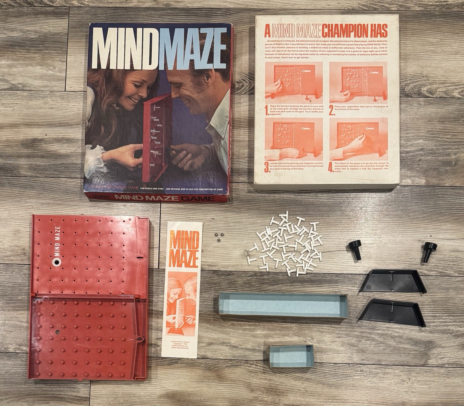 VTG! 1970 Mind Maze Game by Parker Brothers – COMPLETE! 🌟 EXCELLENT CONDITION!