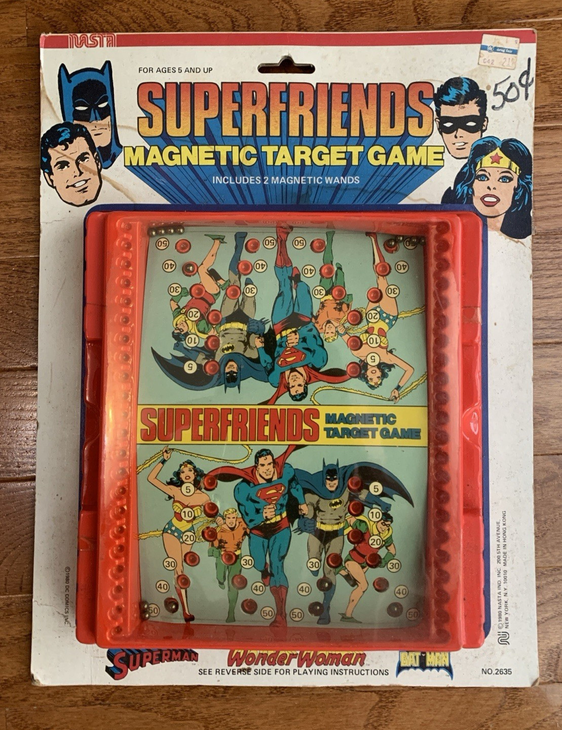 SUPERFRIENDS Magnetic Target Pa’Cheesie DC Comics Superman Batman Wonder Woman