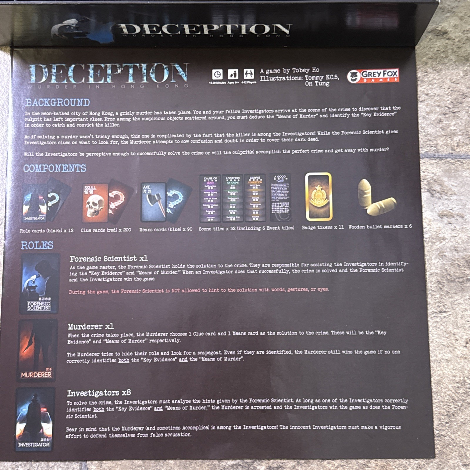 Grey Fox Games Deception, Murder in Hong Kong (Complete)