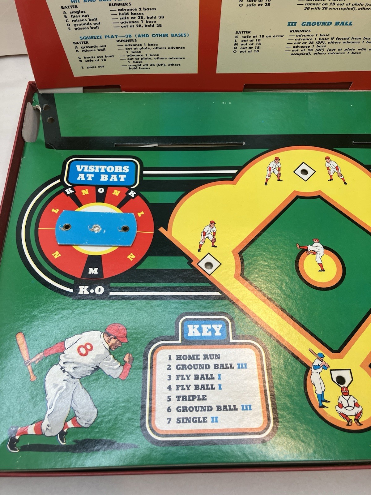 CADACO ALL STAR BASEBALL GAME 1966 w/ 63 Discs Pegs And Scorecards 100% Complete