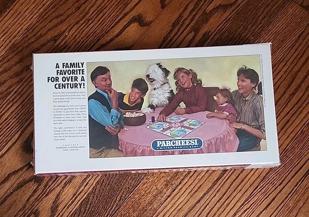 NEW Vintage 1989 Milton Bradley PARCHEESI Board Game 4037 SEALED