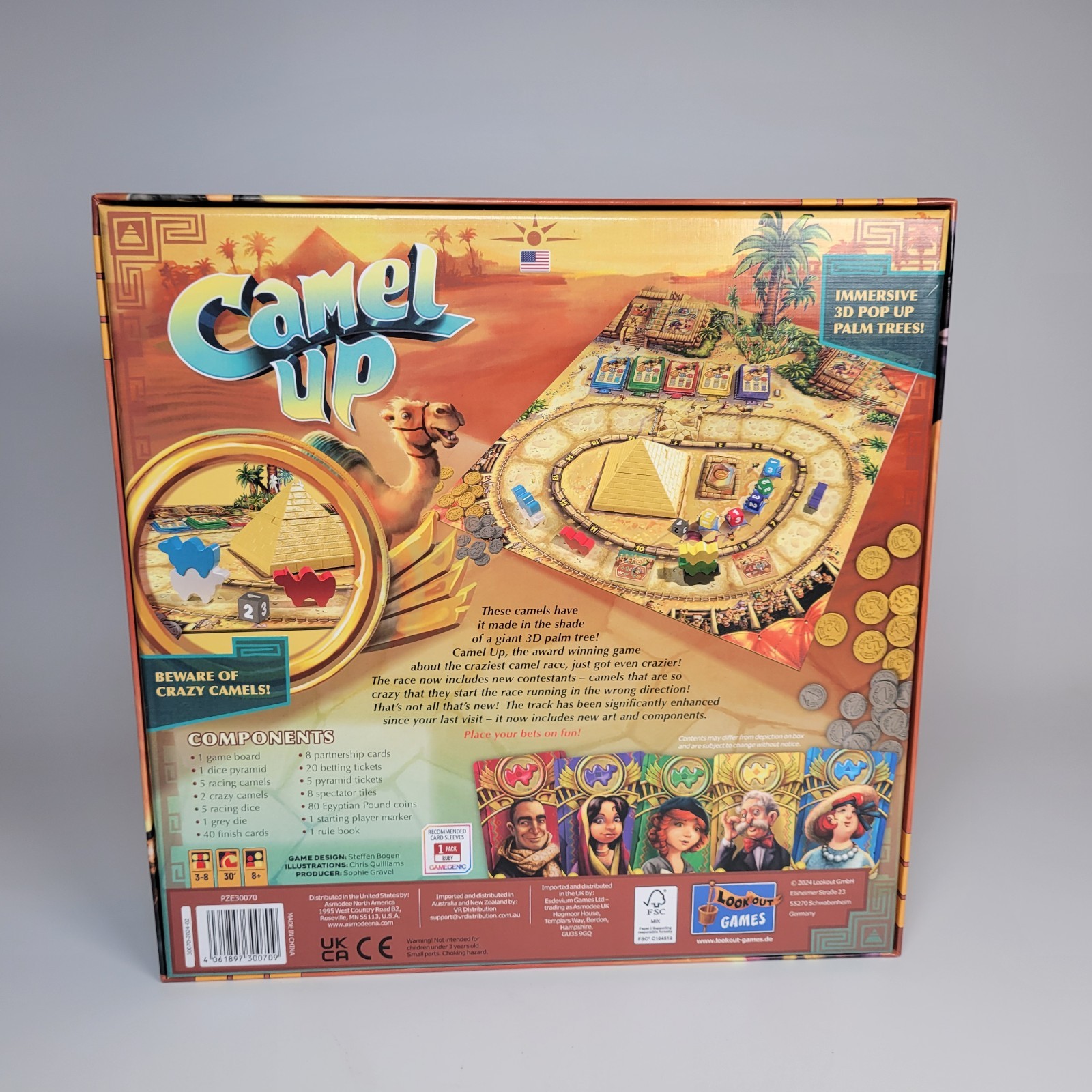 Camel Up 2.0 Board Game 2nd Edition 2024 Look Out Games 100% COMPLETE
