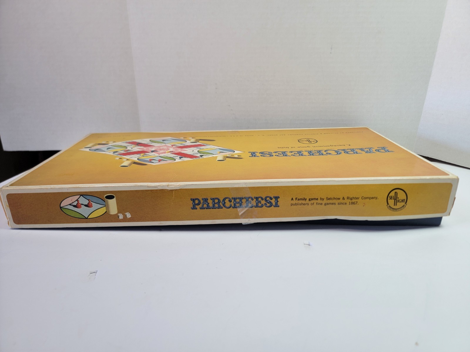 Vintage 1964 Parcheesi Gold Seal Edition No. 2 Selchow & Righter Board Game…