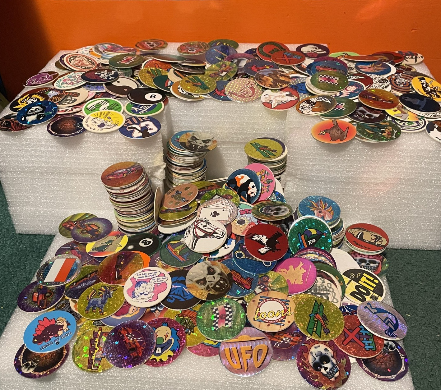 Rare lot of POG Slammers! 550+ POGs – Excellent Variety Of Milk Caps 90’s Fidget