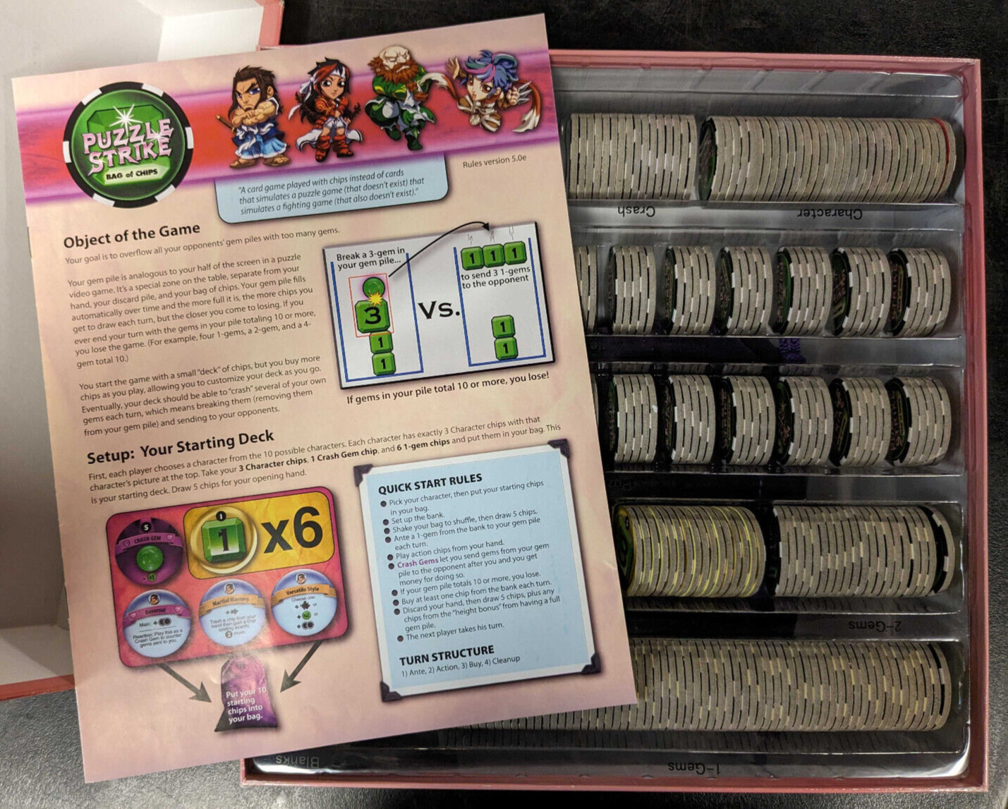 Puzzle Strike Bag of Chips – Strategy Card Board Game by Sirlin Games (Used)
