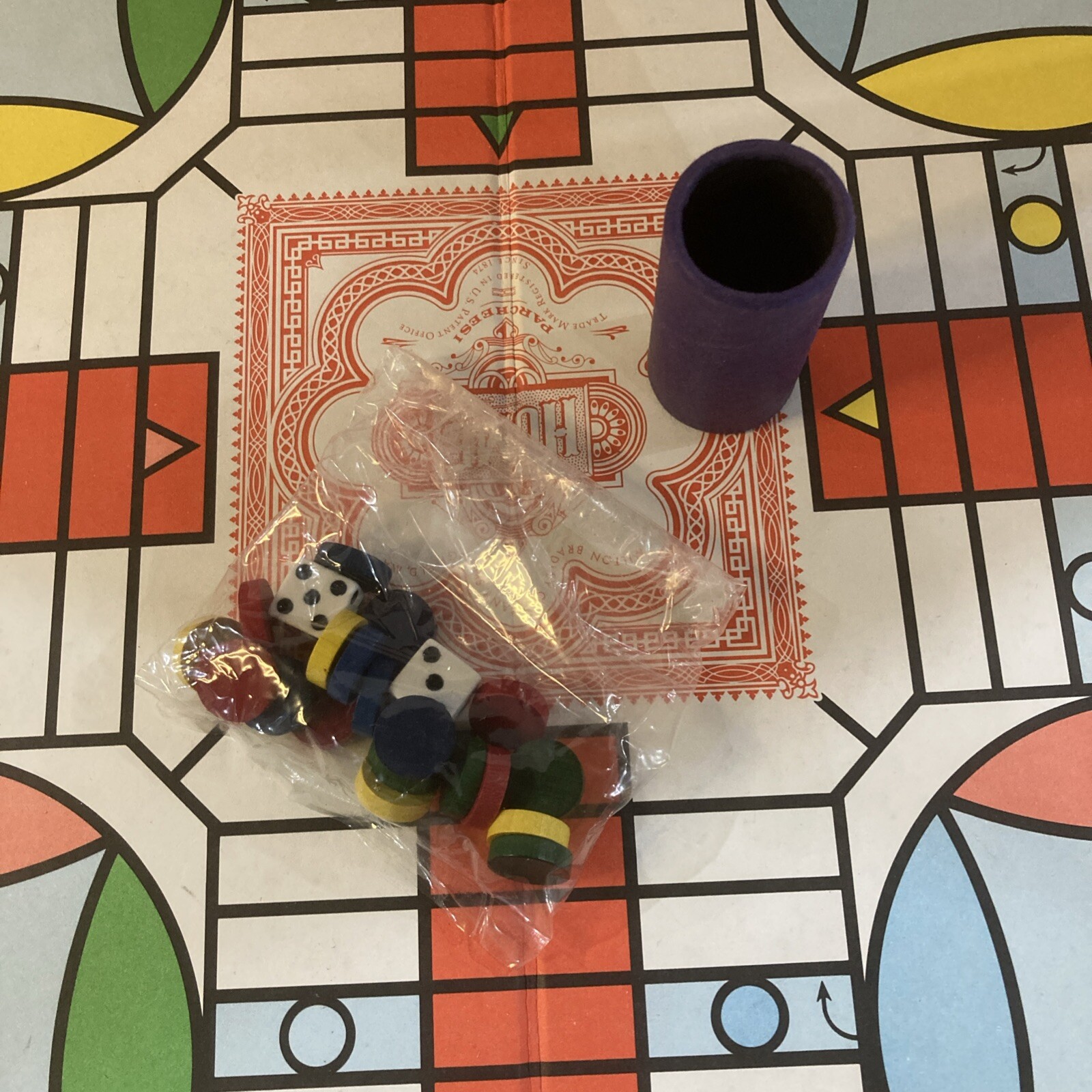 Vintage 1989 Parcheesi Board Game By Milton Bradley Complete Good Condition