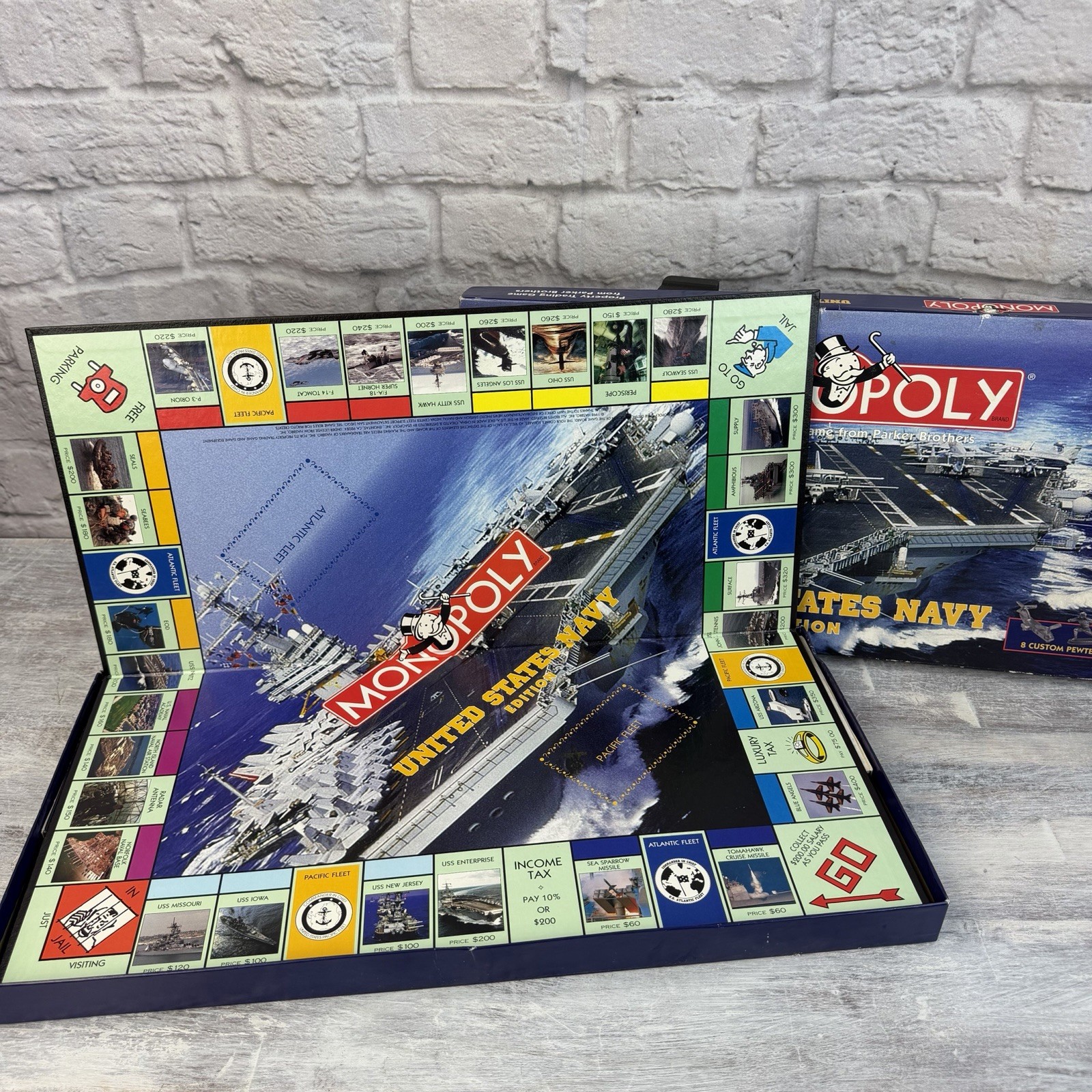 Monopoly United States Navy Edition Complete Parker Brothers 2000 Board Game