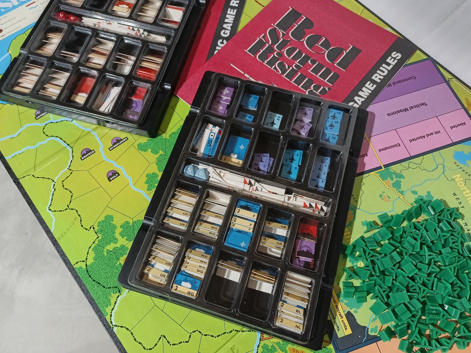 Red Storm Rising Board Game, 1989, TSR Opened, incomplete