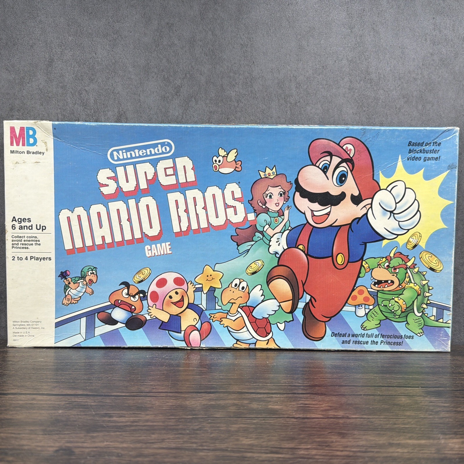 Vintage 1988 Super Mario Bros Board Game Milton Bradley (Not Complete)