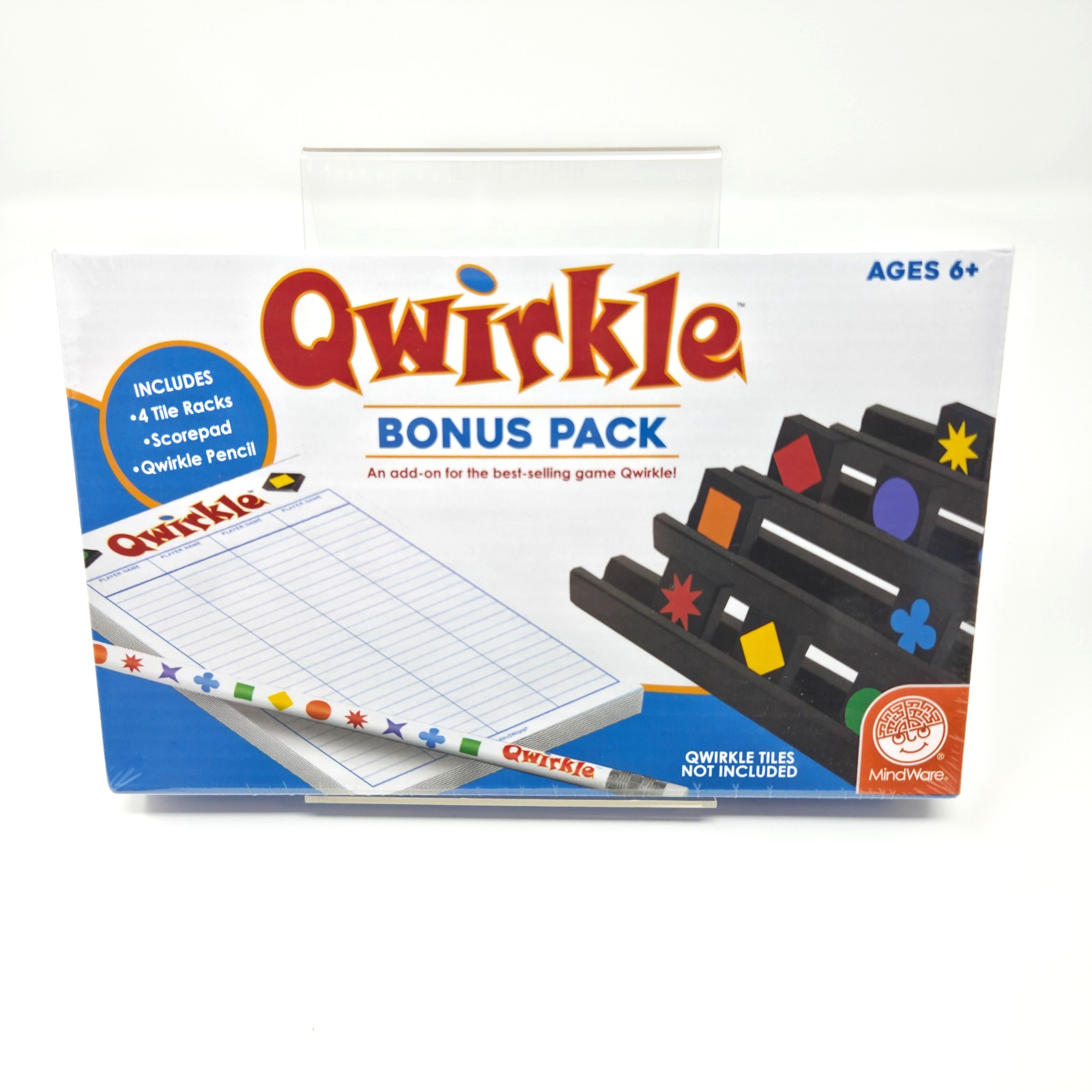 QWIRKLE Bonus Pack – Tile Racks, Scorepad, Pencil – New & Sealed