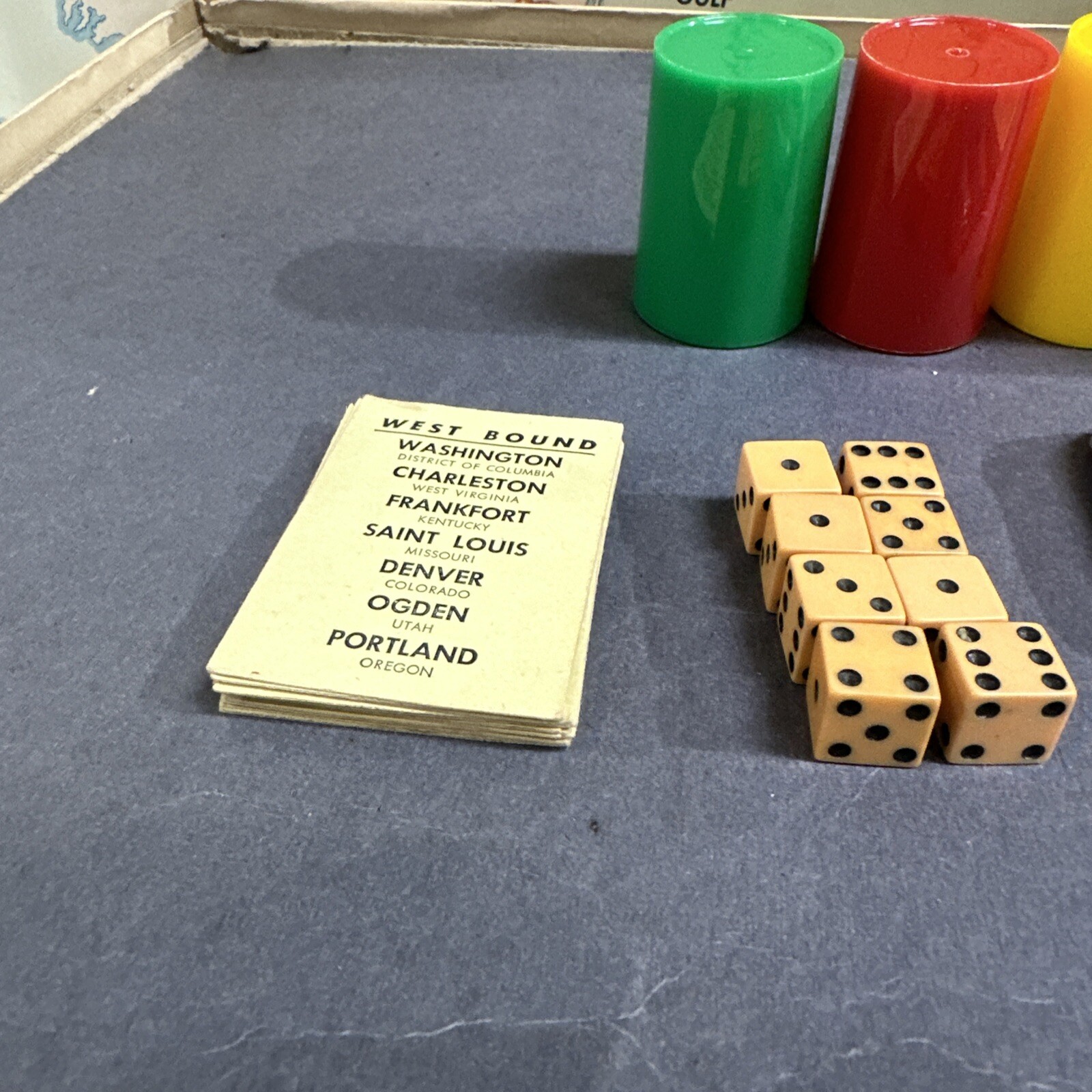 1952 Second Edition Across The Continent Board Game Parker Brothers Complete