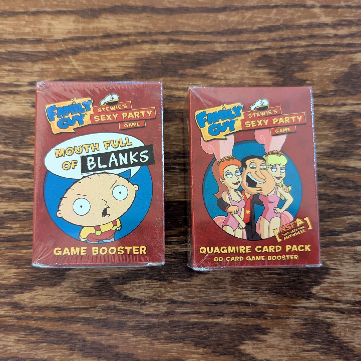 NEW SEALED – Family Guy Stewie’s Sexy Party Quagmire + Mouth Full of Blanks Pack