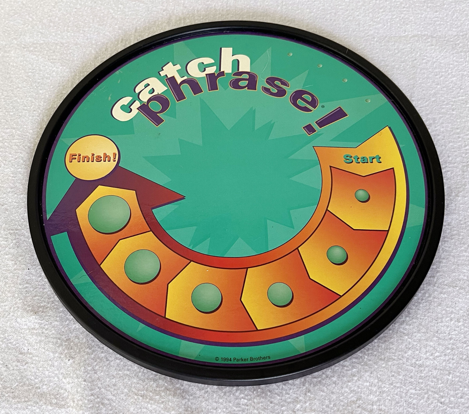 1994 CATCH PHRASE! Board Game Replacement Parts: Round Game Board EUC