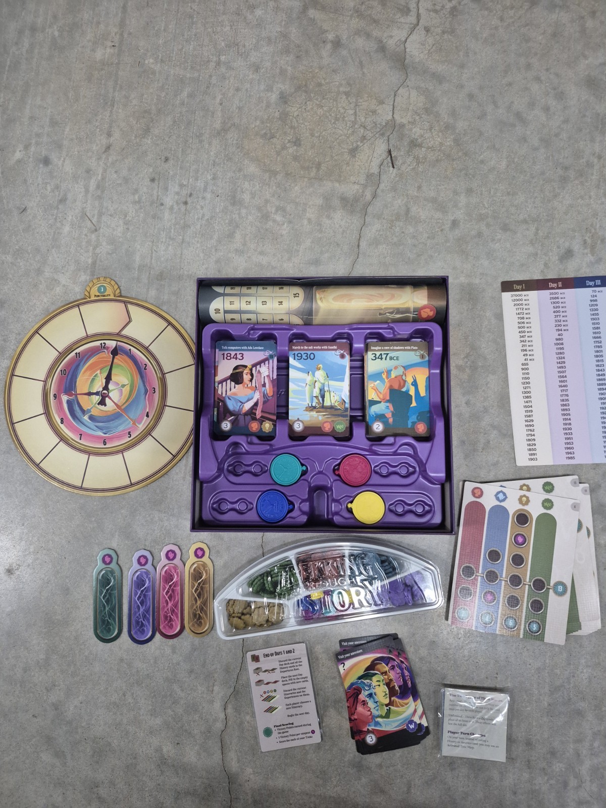 Trekking Through History Board Game by Underdog Games Excellent Complete 2022