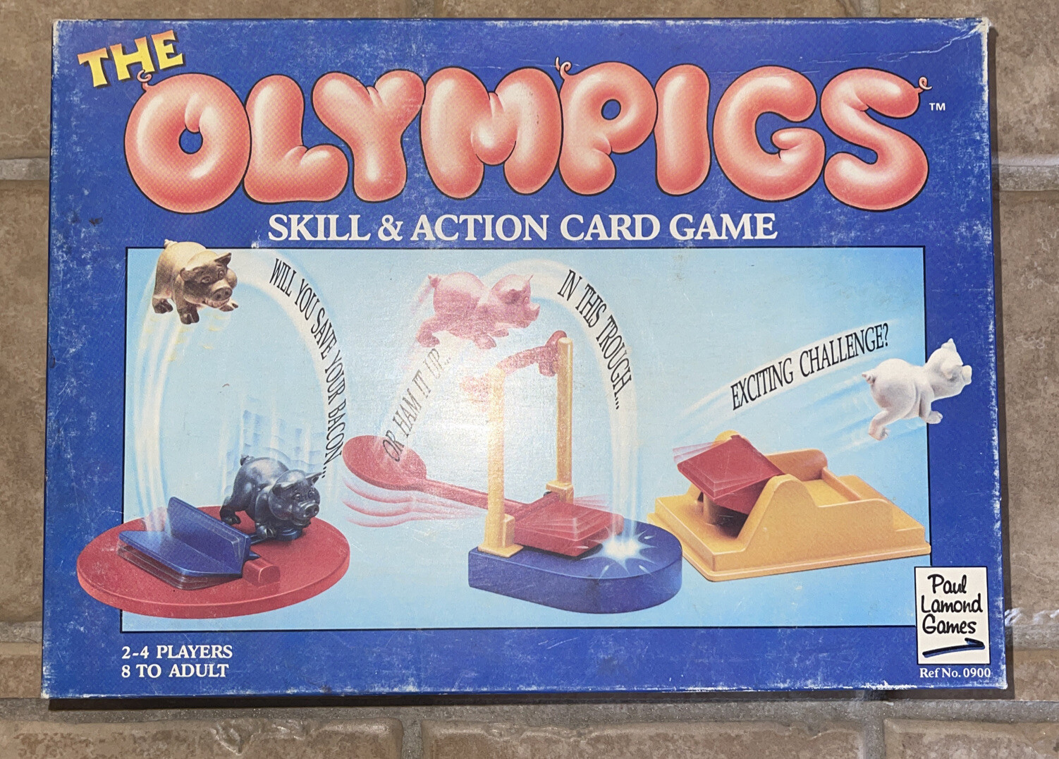 The Olympigs Skill And Action Card Game 1991 Paul Lamond Games Vintage Fun Rare!