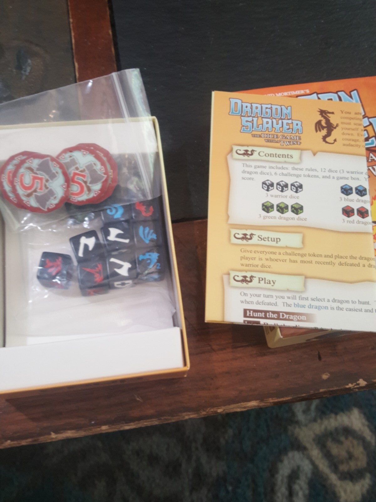Dragon Slayer RPG Indie Dice Game with a Twist Fantasy Knights 2-5 Players, New