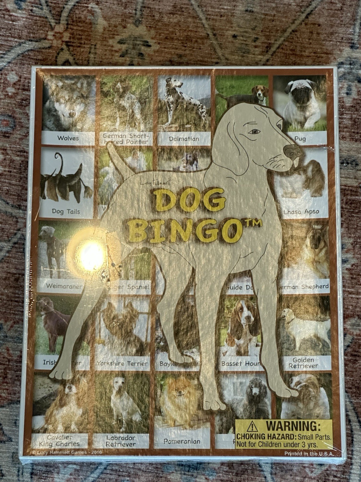 Bingo Game – Lucy Hammett 6 Picture Boards, 42 Cards & Bingo Chips, All Ages NIB