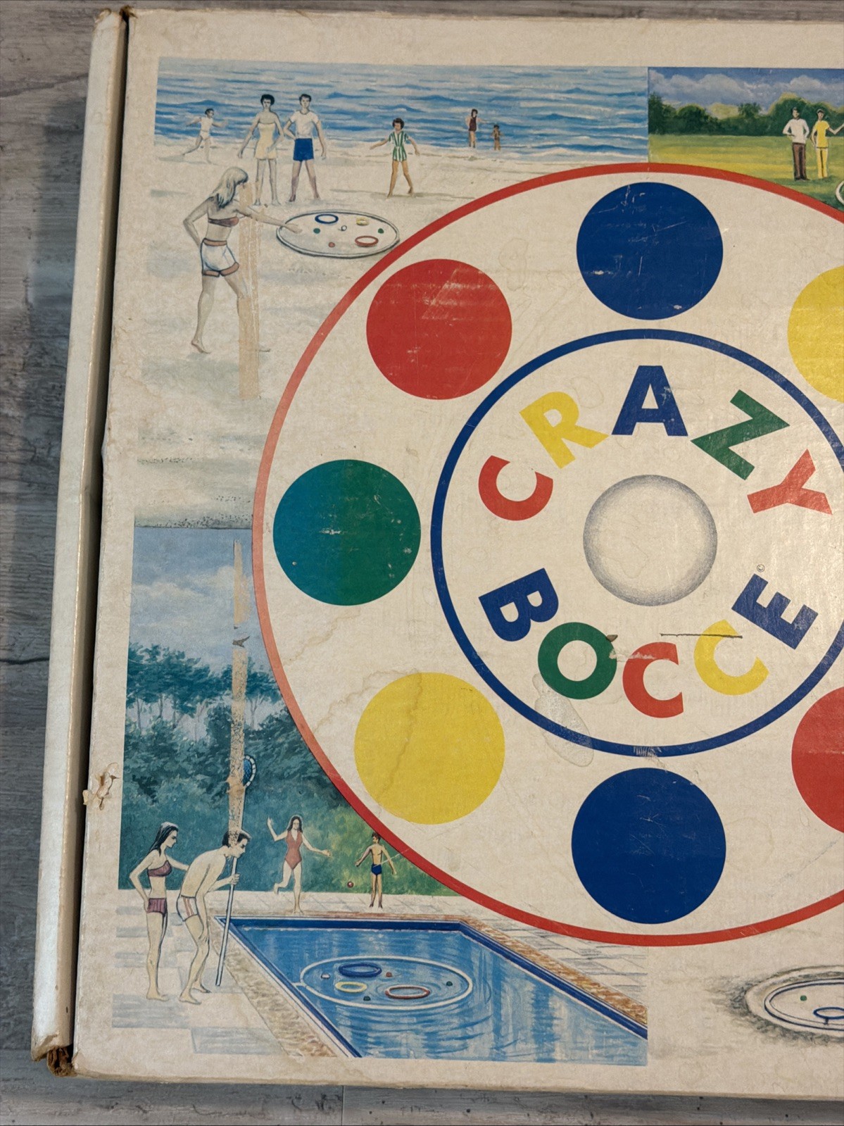 Vintage CRAZY BOCCE Rare 1986 Complete Game Original Box USA HTF All Ages